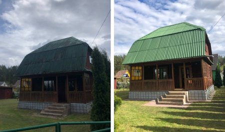 МОЙКА И ПОКРАСКА ДАЧНОГО ДОМИКА